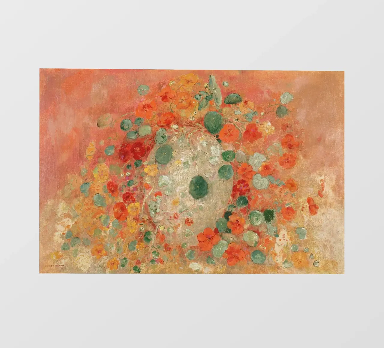Nasturtiums by Odilon Redon photo wallpaper by apoloprints