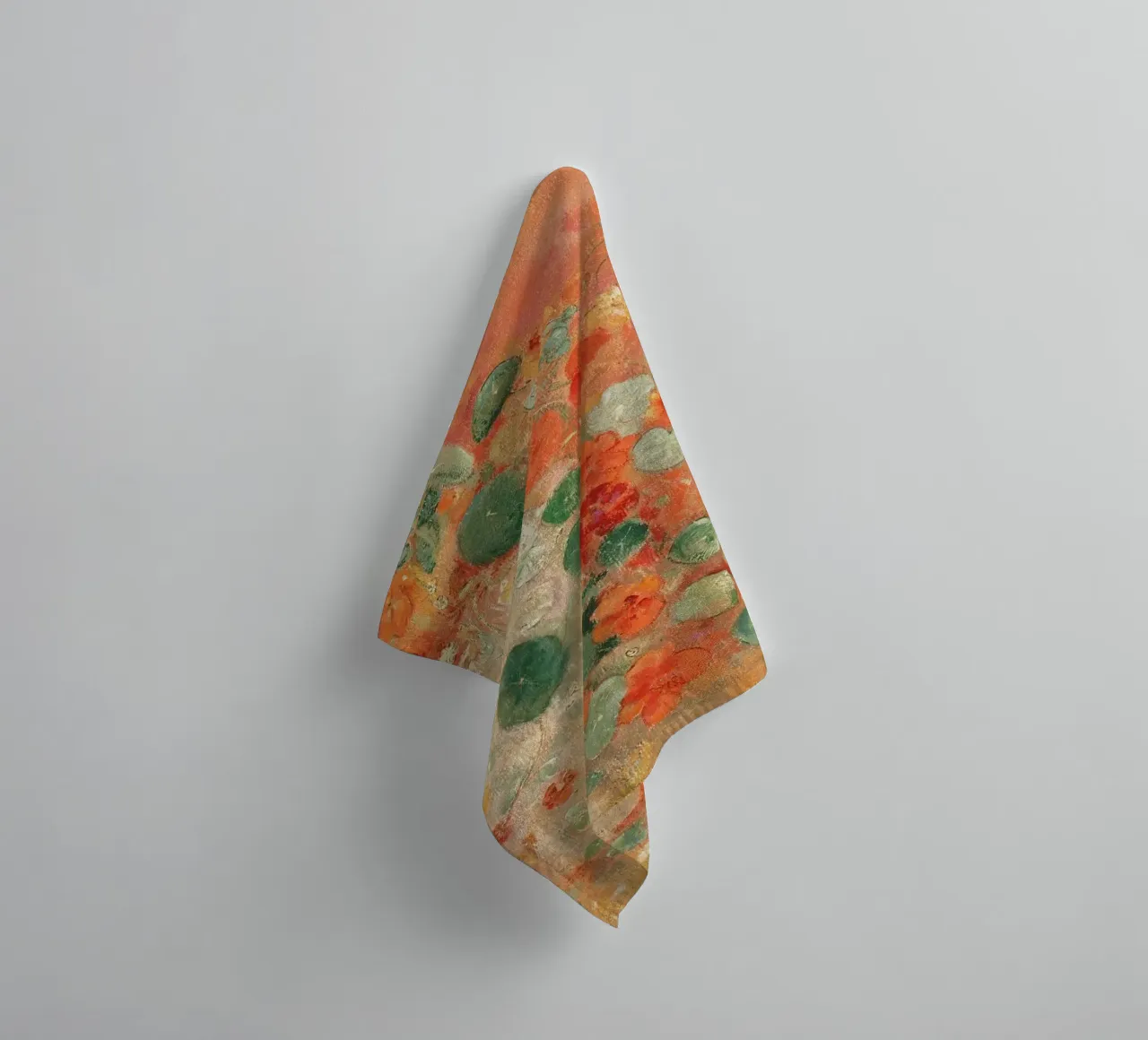 Nasturtiums by Odilon Redon towel by apoloprints