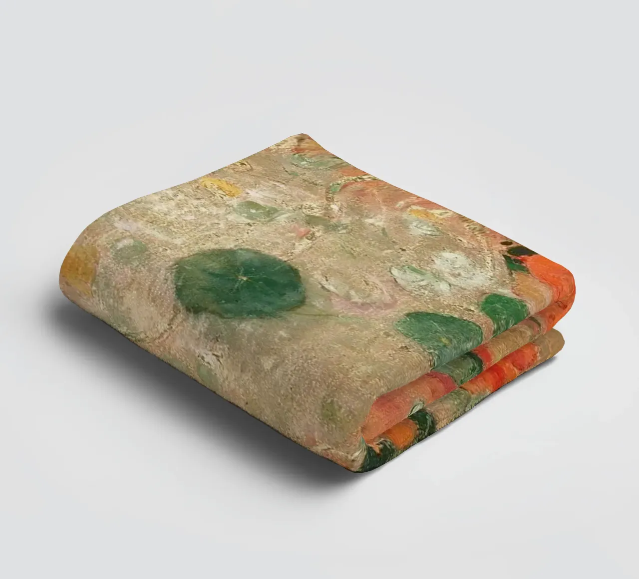 Nasturtiums by Odilon Redon towel by apoloprints