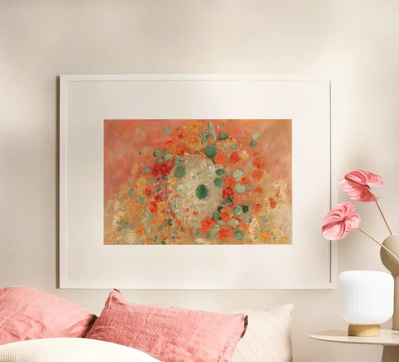 Nasturtiums by Odilon Redon carta hahnemühle da apoloprints