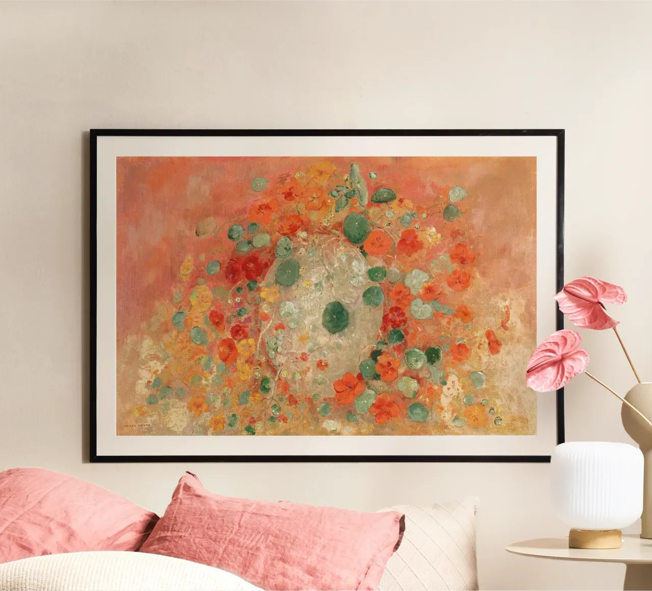 Nasturtiums by Odilon Redon carta hahnemühle da apoloprints