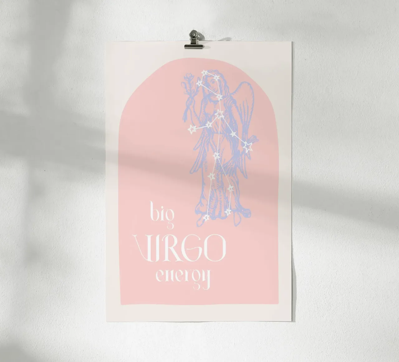 Big Virgo Energy poster con telaio in alluminio da GraceDigitalArtCo