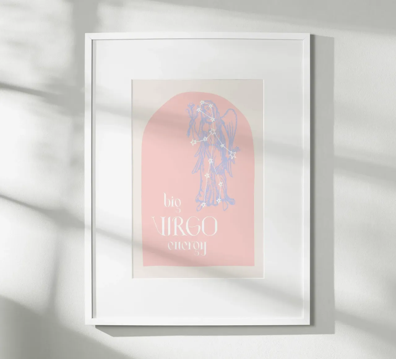 Big Virgo Energy poster con telaio in alluminio da GraceDigitalArtCo