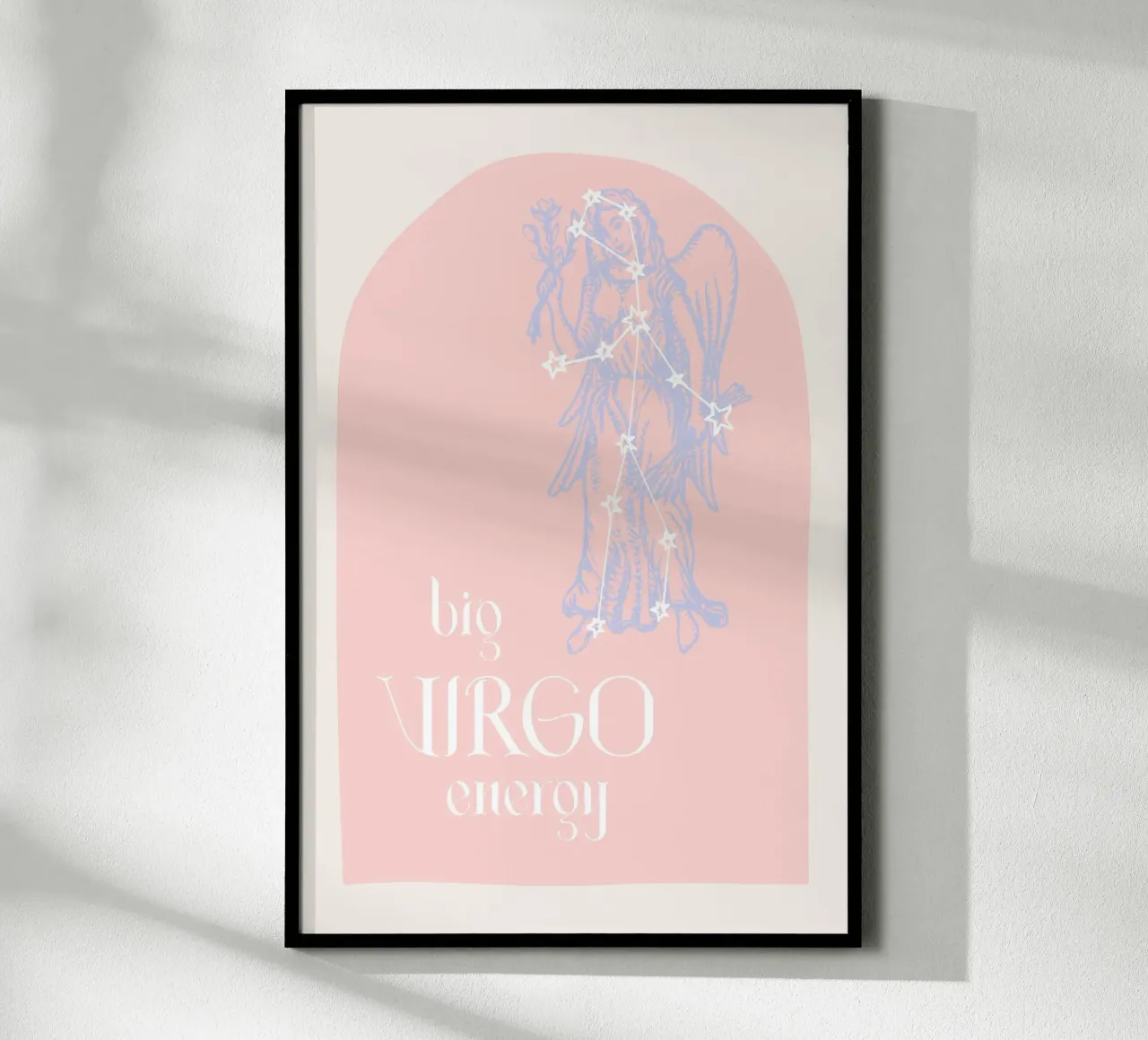 Big Virgo Energy poster con telaio in alluminio da GraceDigitalArtCo