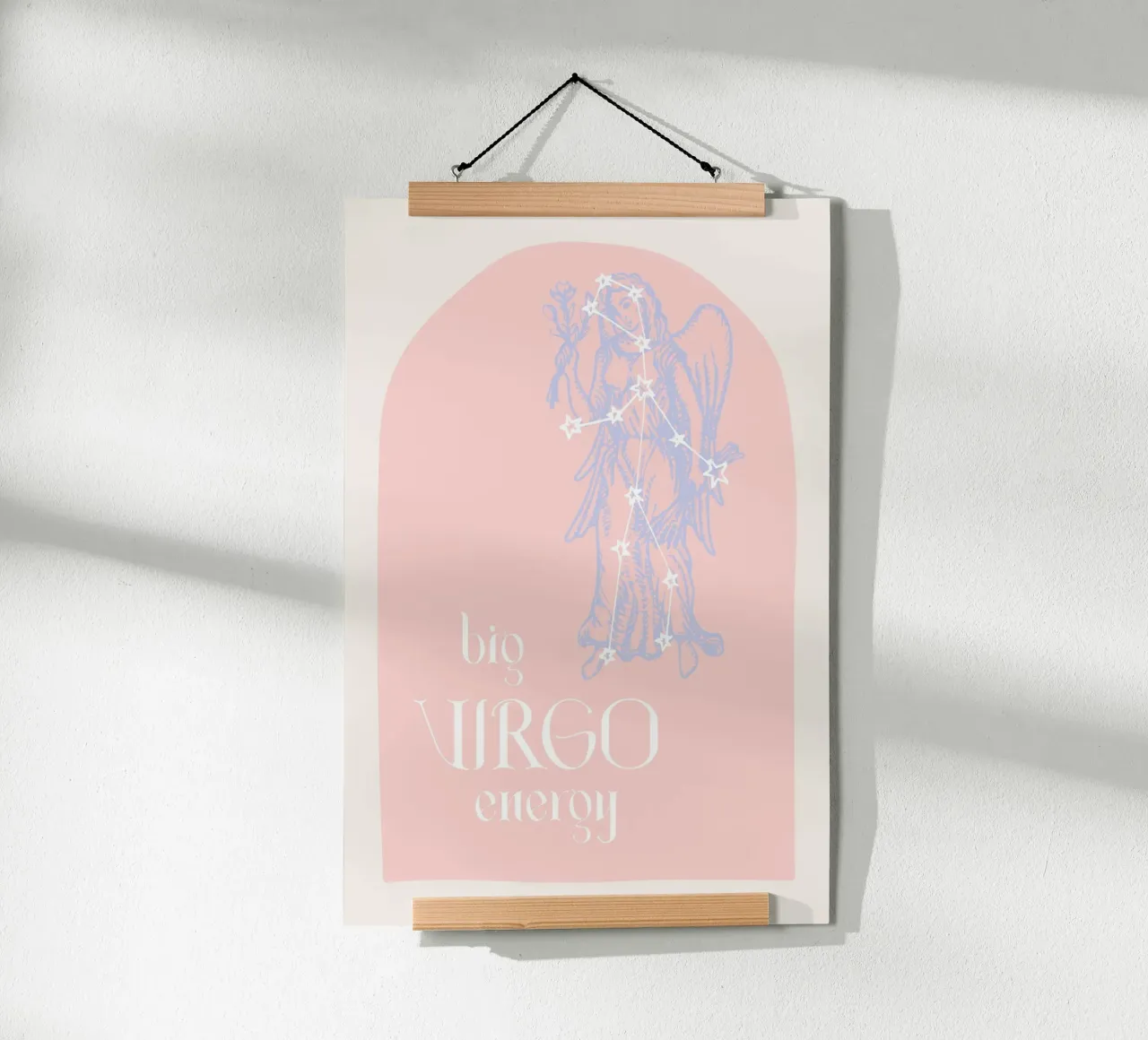 Big Virgo Energy poster con telaio in alluminio da GraceDigitalArtCo