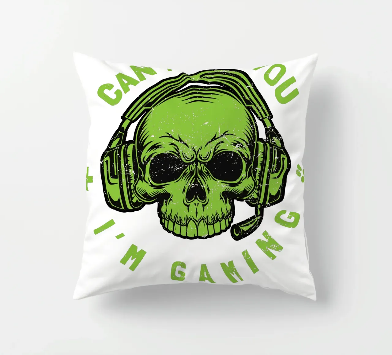 CAN'T HEAR YOU I'M GAMING cuscino da edsonramosart