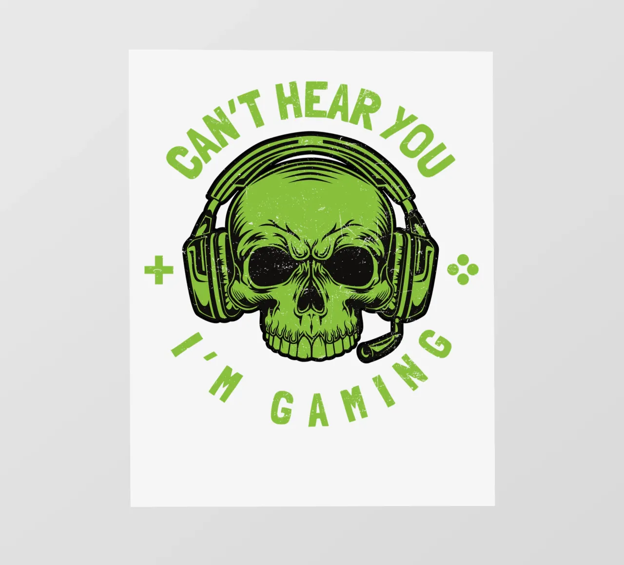 CAN'T HEAR YOU I'M GAMING pellicola backlit da edsonramosart