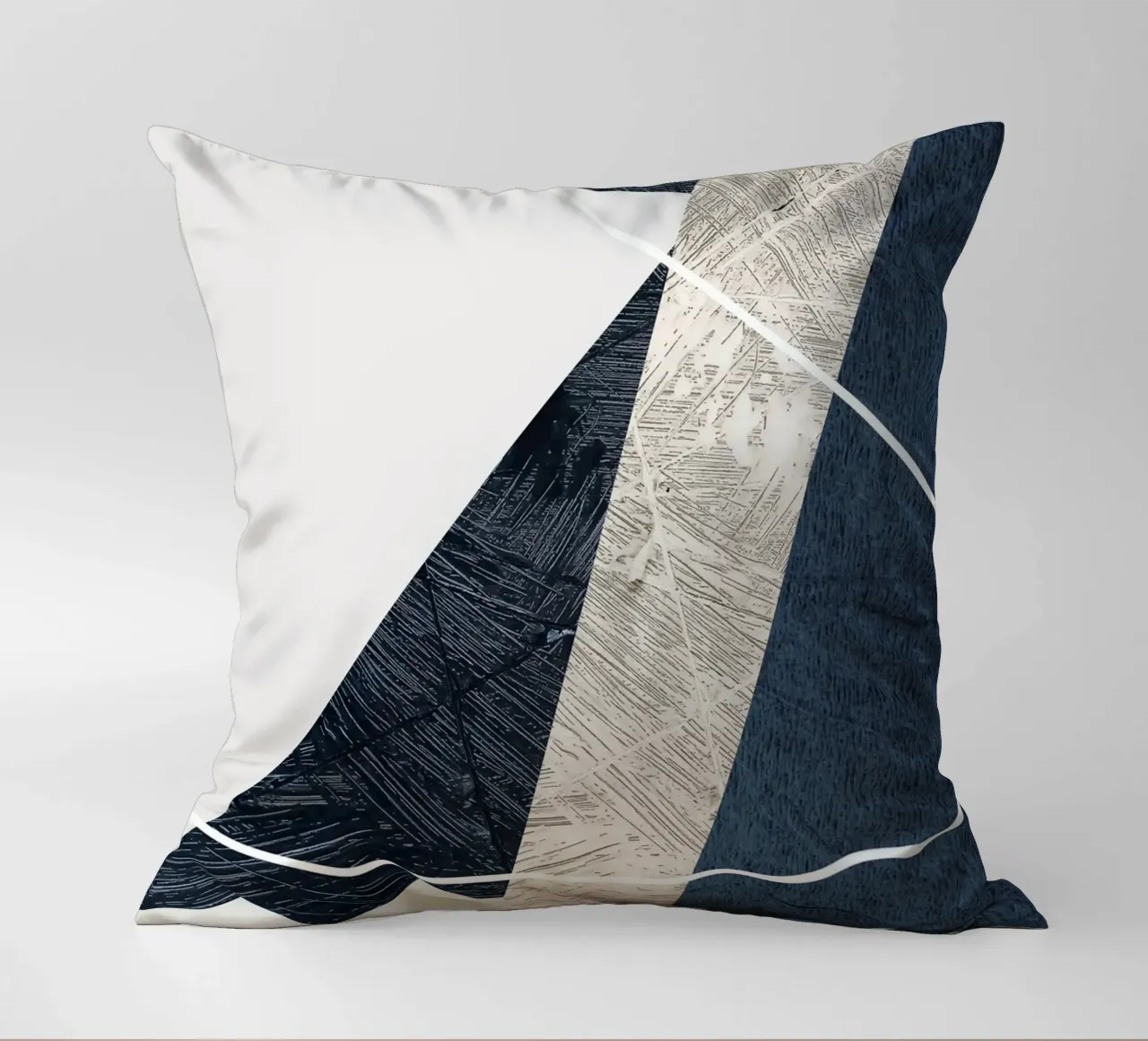 modern abstract art triangle cuscino da vintageshop