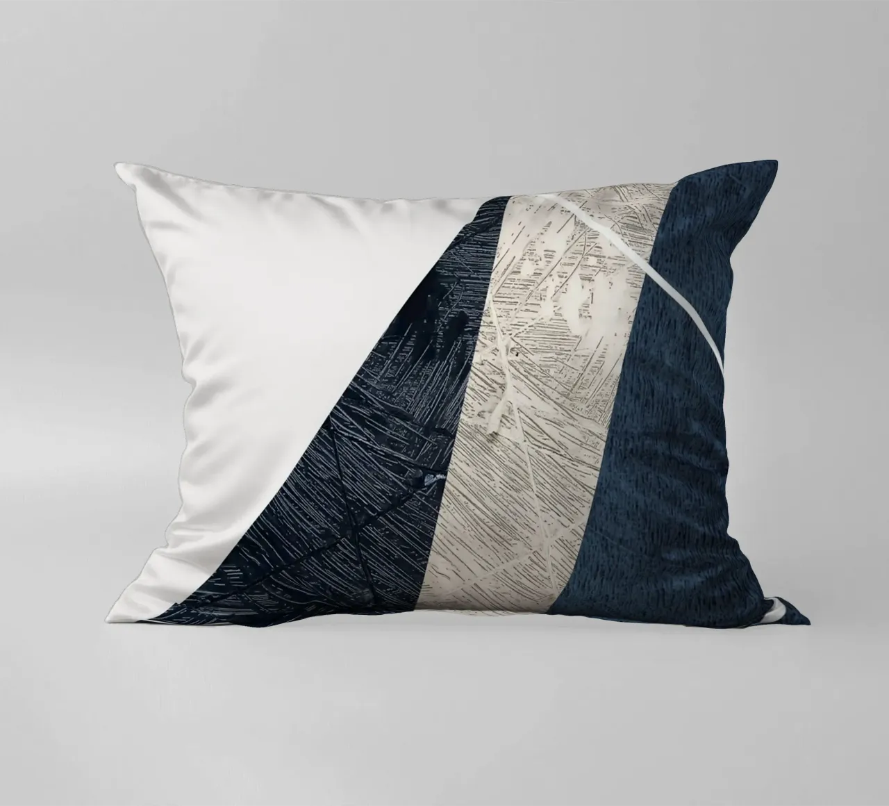 modern abstract art triangle cuscino da vintageshop