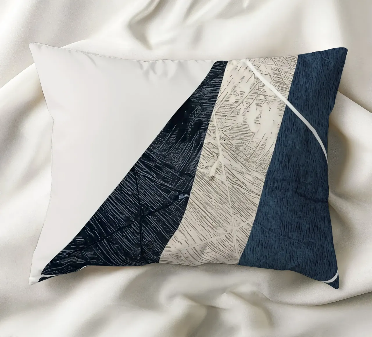 modern abstract art triangle cuscino da vintageshop