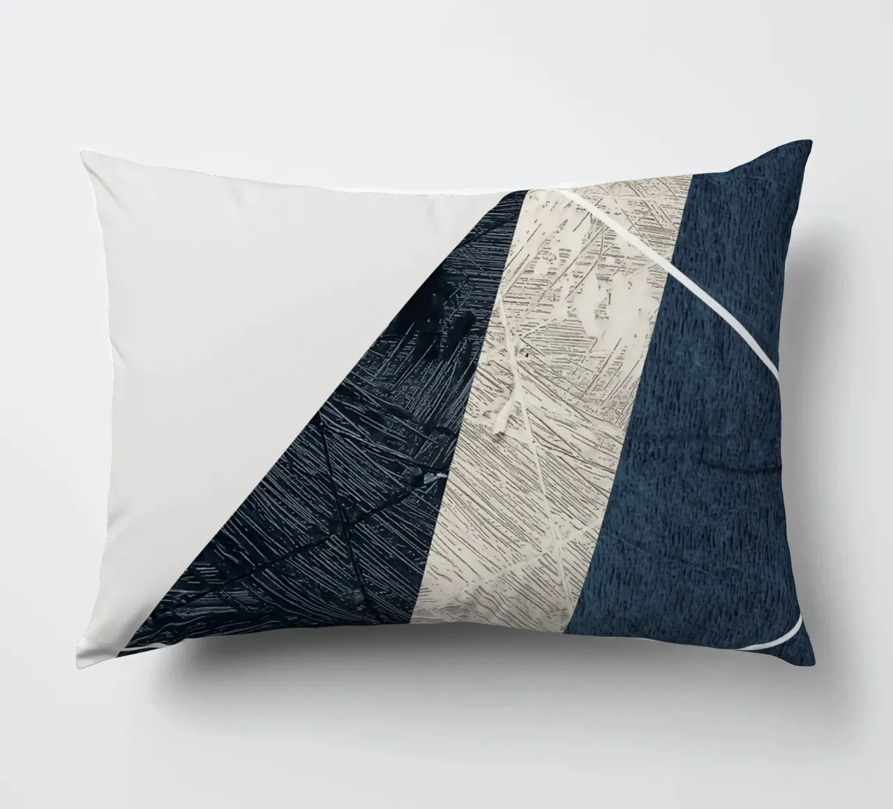 modern abstract art triangle cuscino da vintageshop