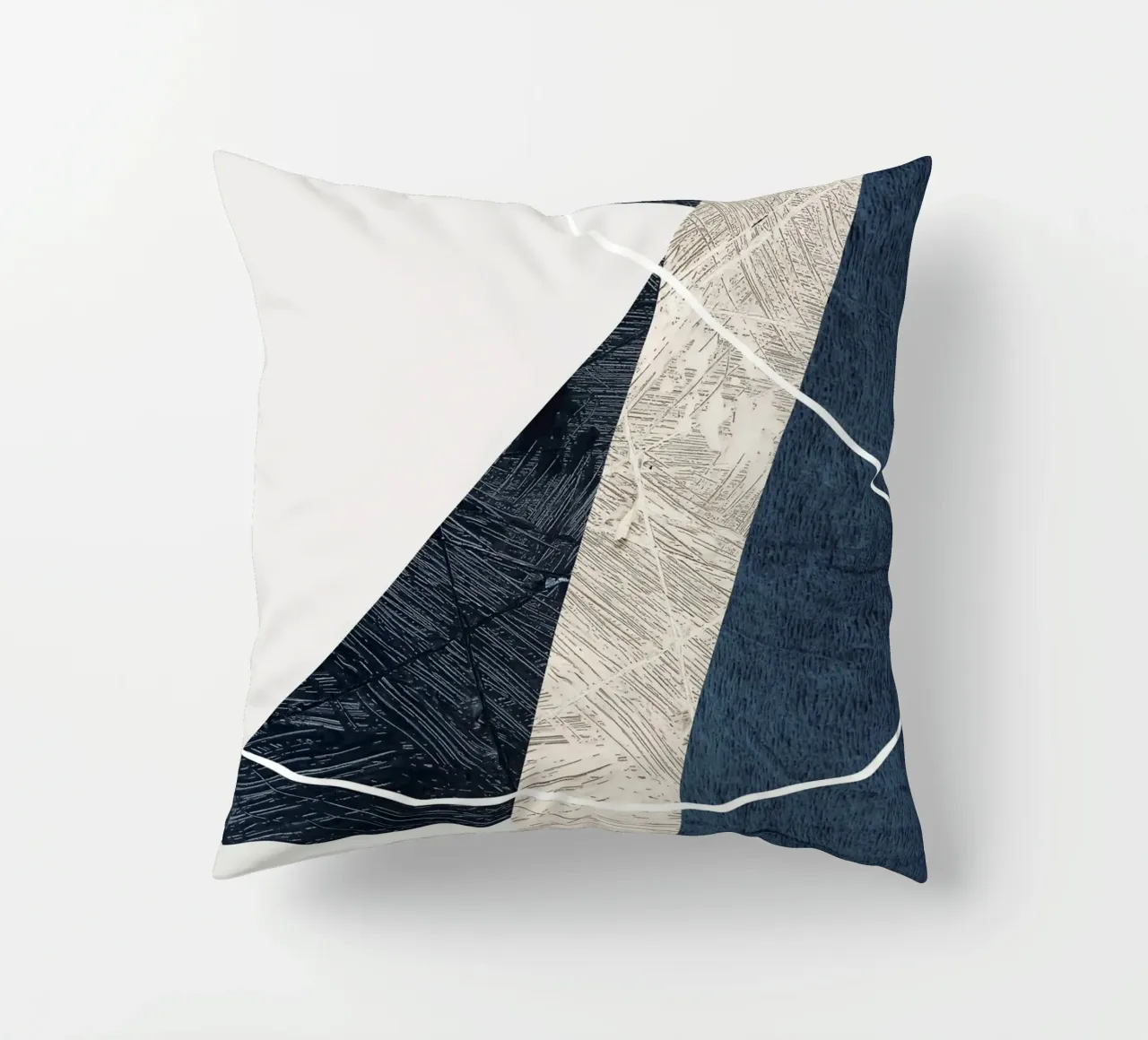 modern abstract art triangle cuscino da vintageshop