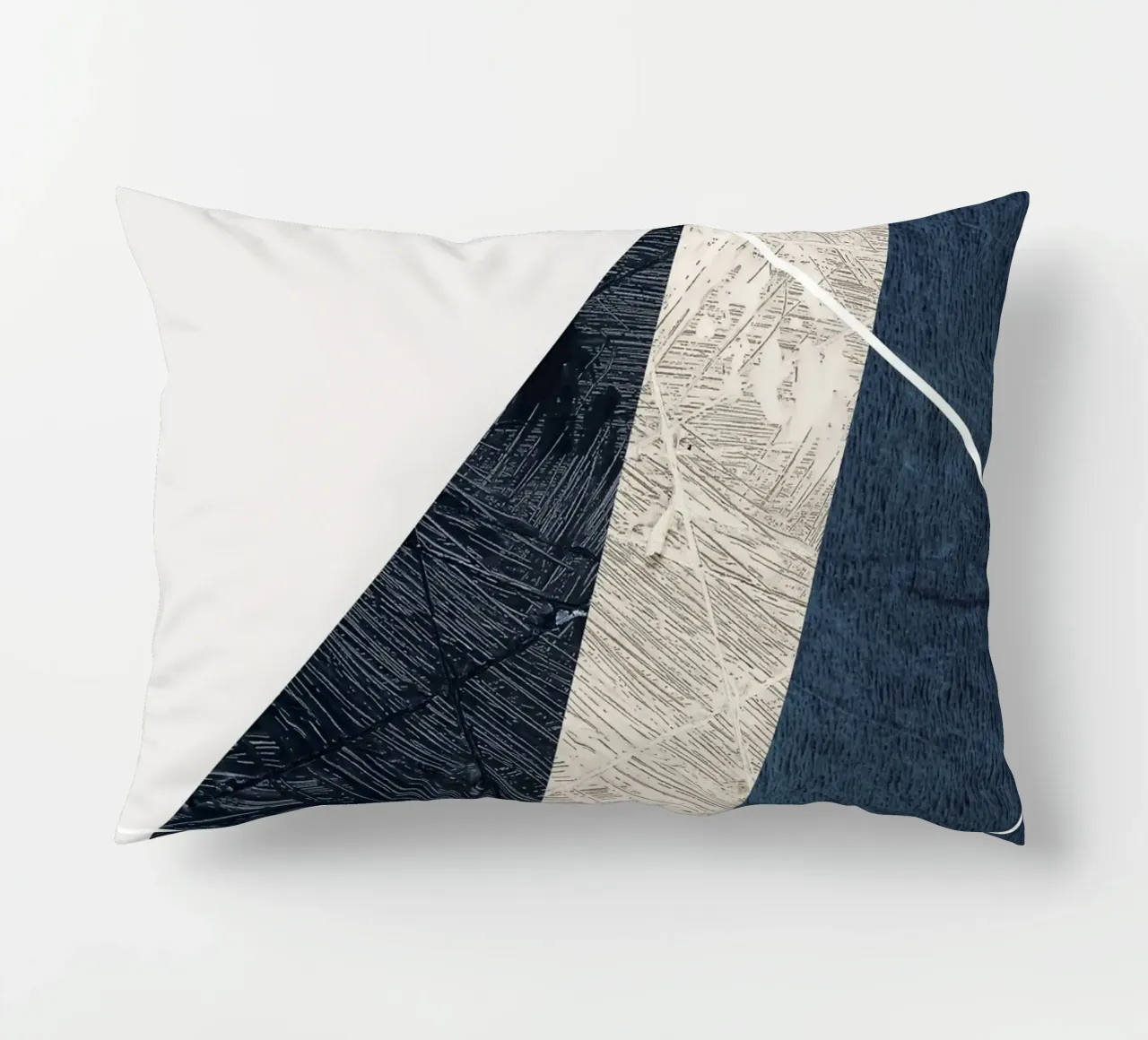 modern abstract art triangle cuscino da vintageshop