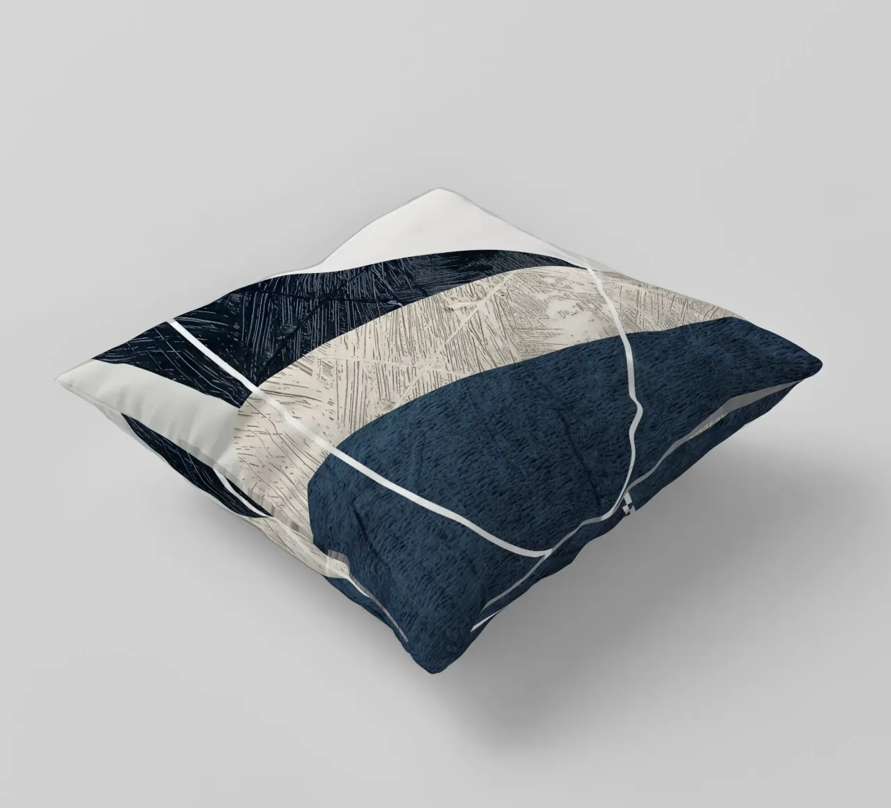 modern abstract art triangle cuscino da vintageshop