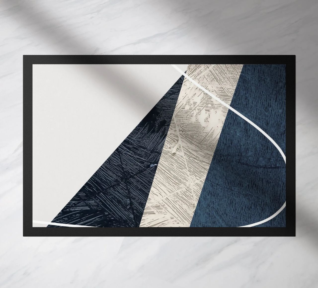 modern abstract art triangle zerbino da vintageshop