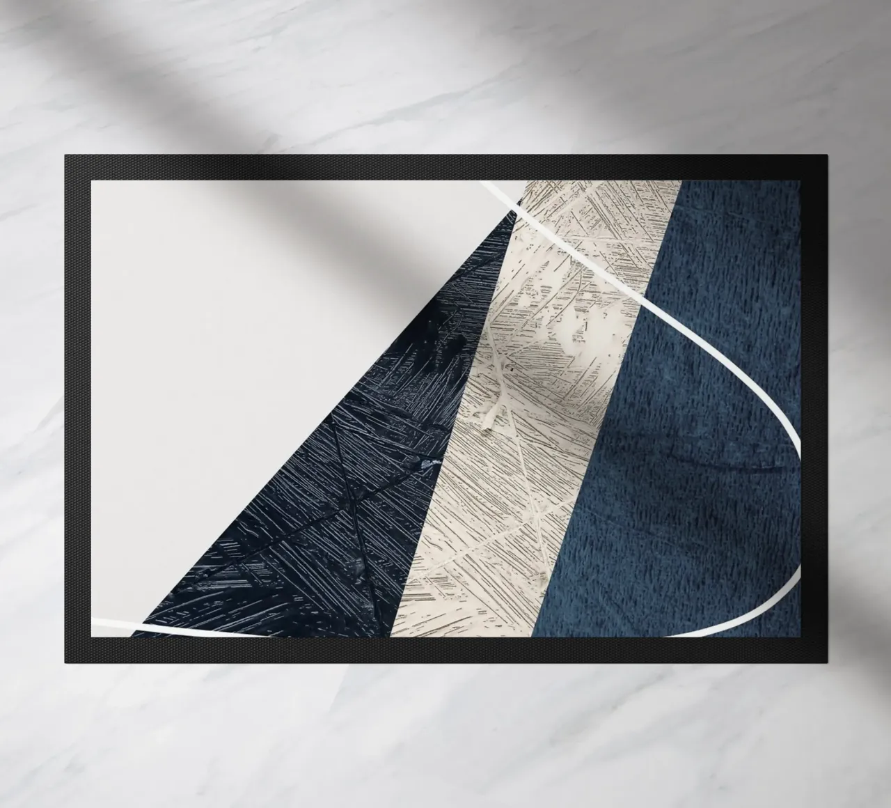 modern abstract art triangle zerbino da vintageshop