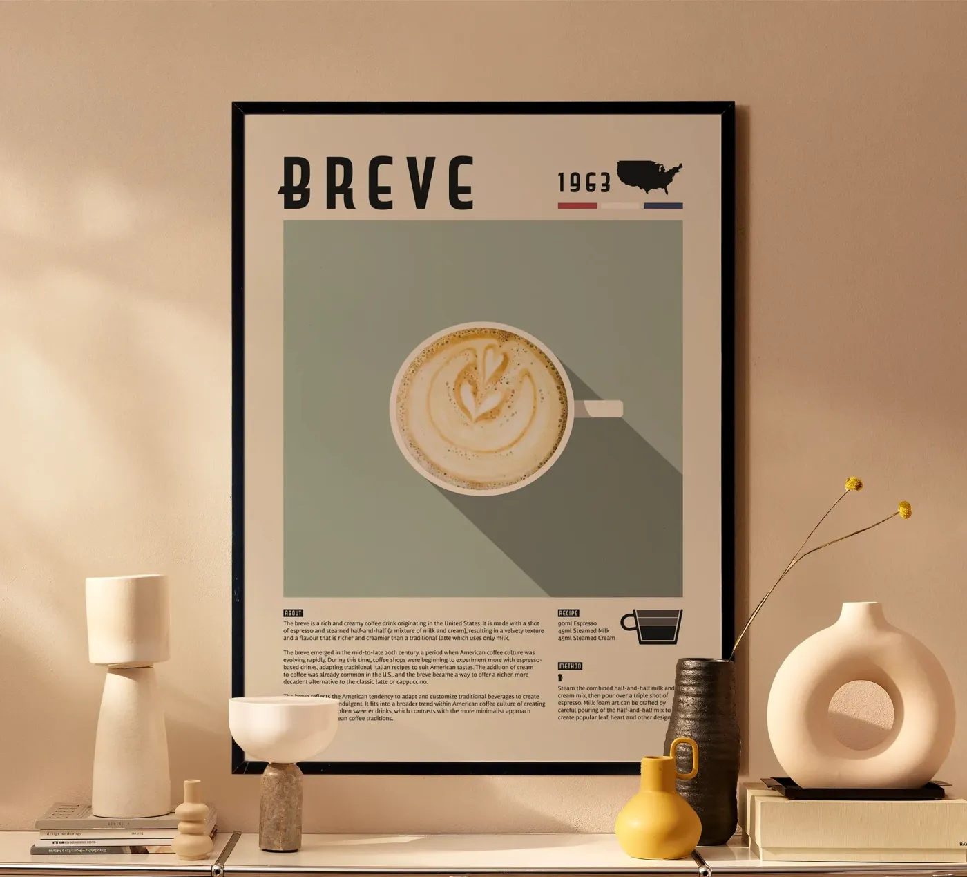 coffee latte poster da John C Labut