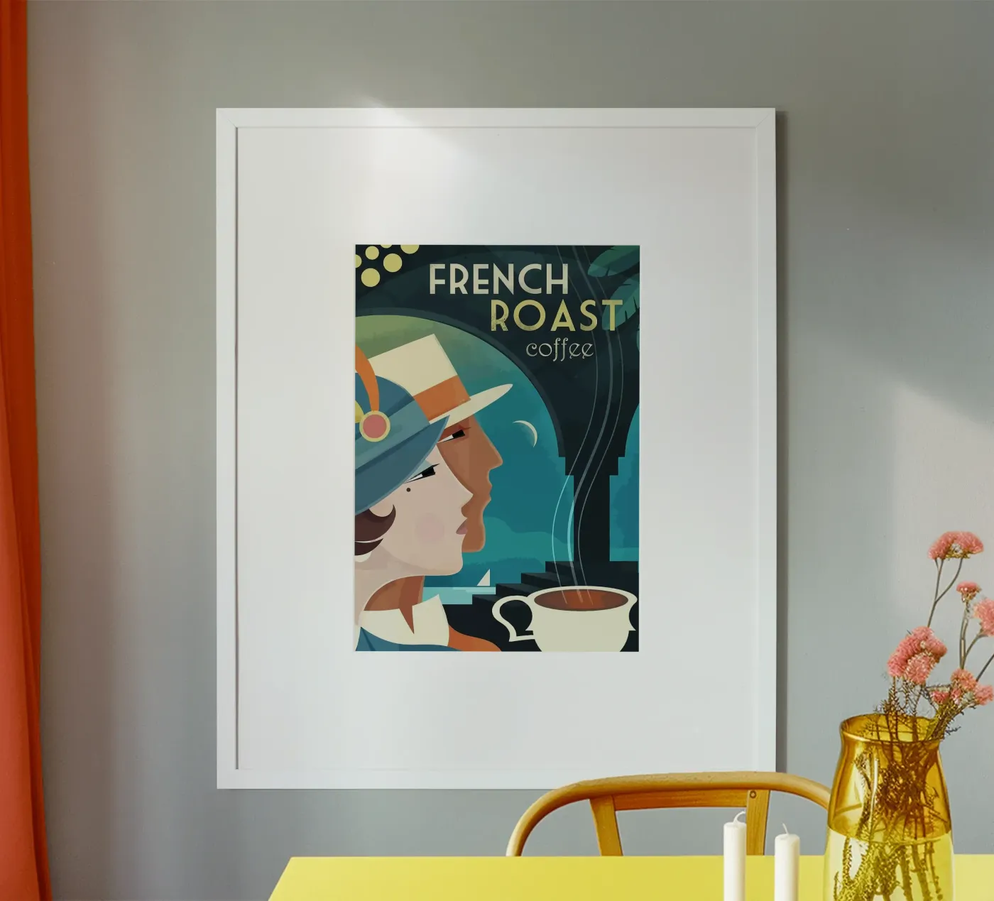 Frau Mann Kaffee Poster von John C Labut