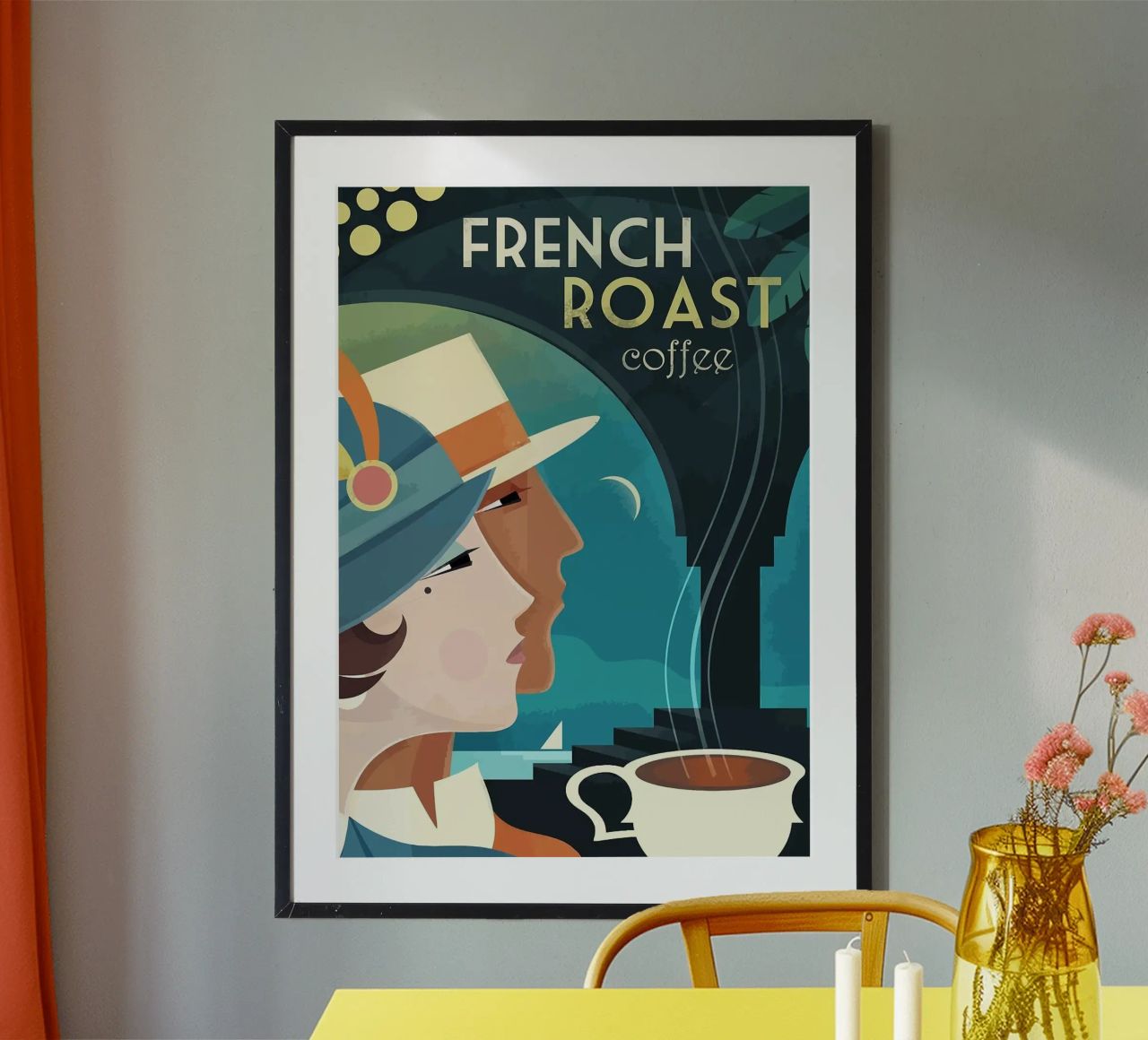 Frau Mann Kaffee Poster von John C Labut
