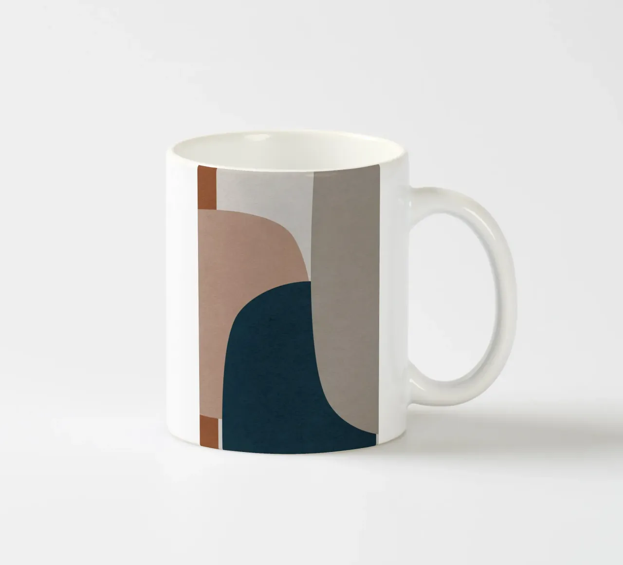 modern abstract art shapes tazza in ceramica da vintageshop