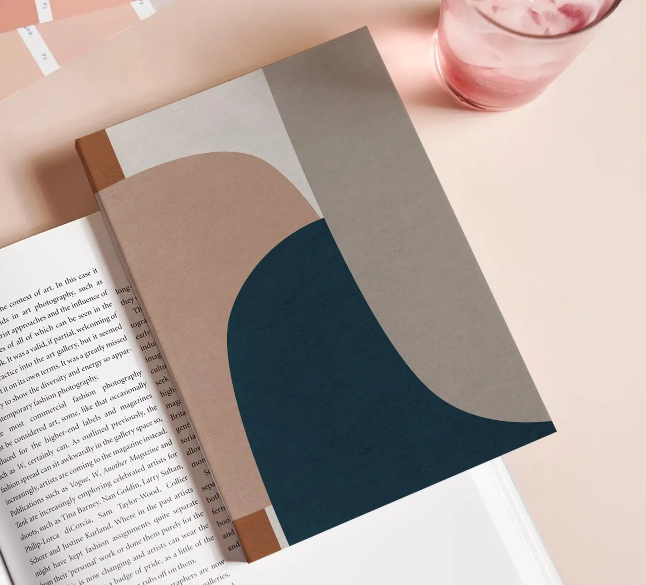 modern abstract art shapes notebook by vintageshop
