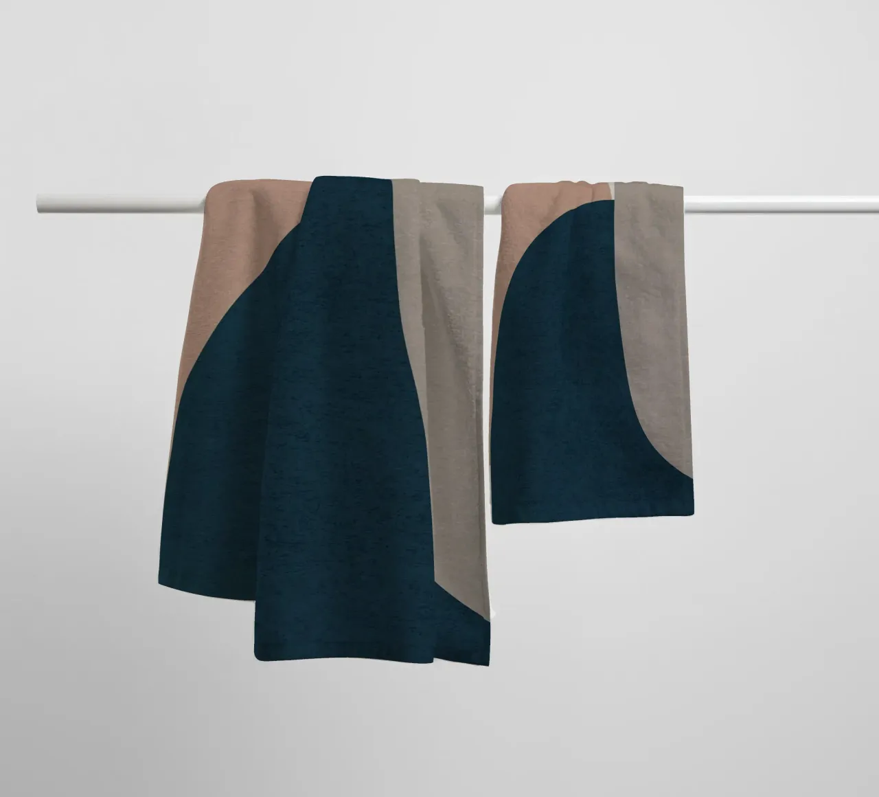 modern abstract art shapes asciugamano da bagno da vintageshop