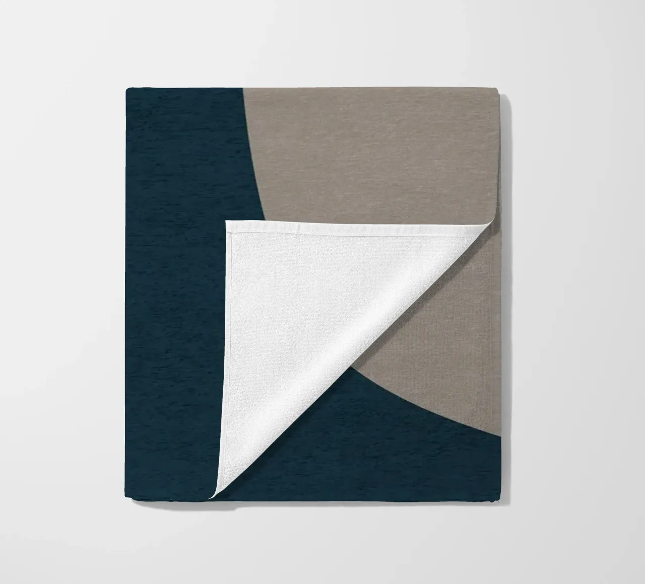 modern abstract art shapes telo mare da vintageshop