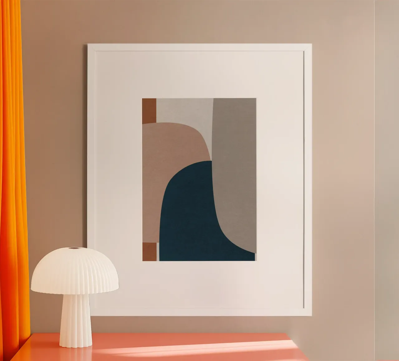 modern abstract art shapes carta hahnemühle da vintageshop