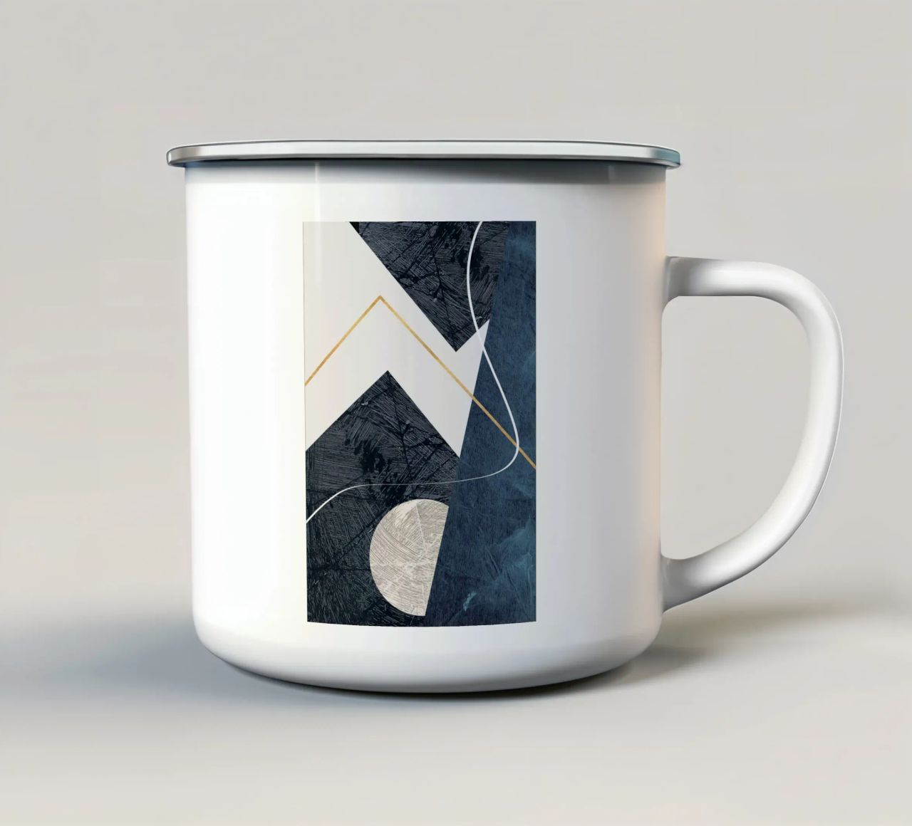 modern abstract art tazza in smalto da vintageshop