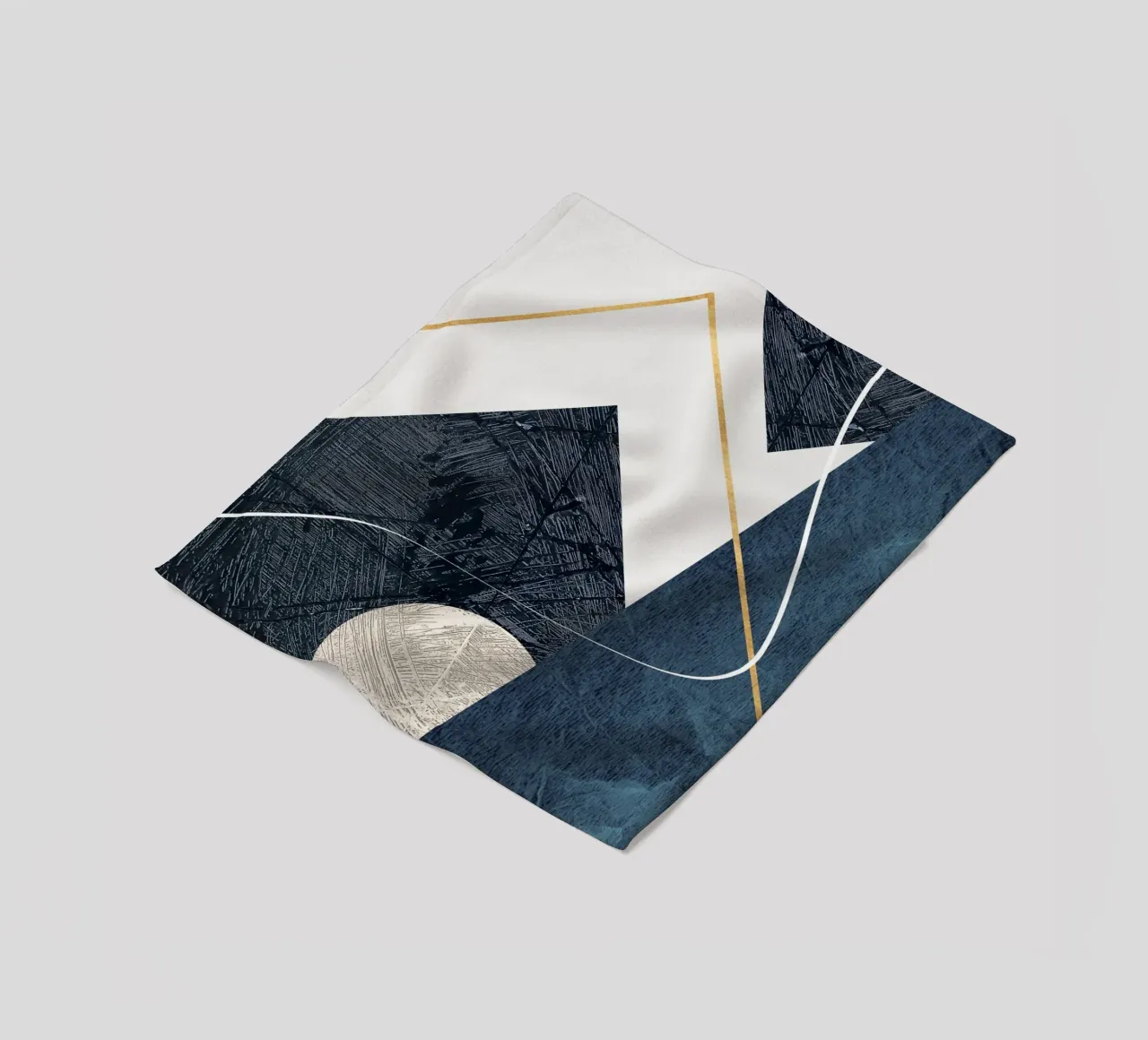 modern abstract art coperta in pile da vintageshop