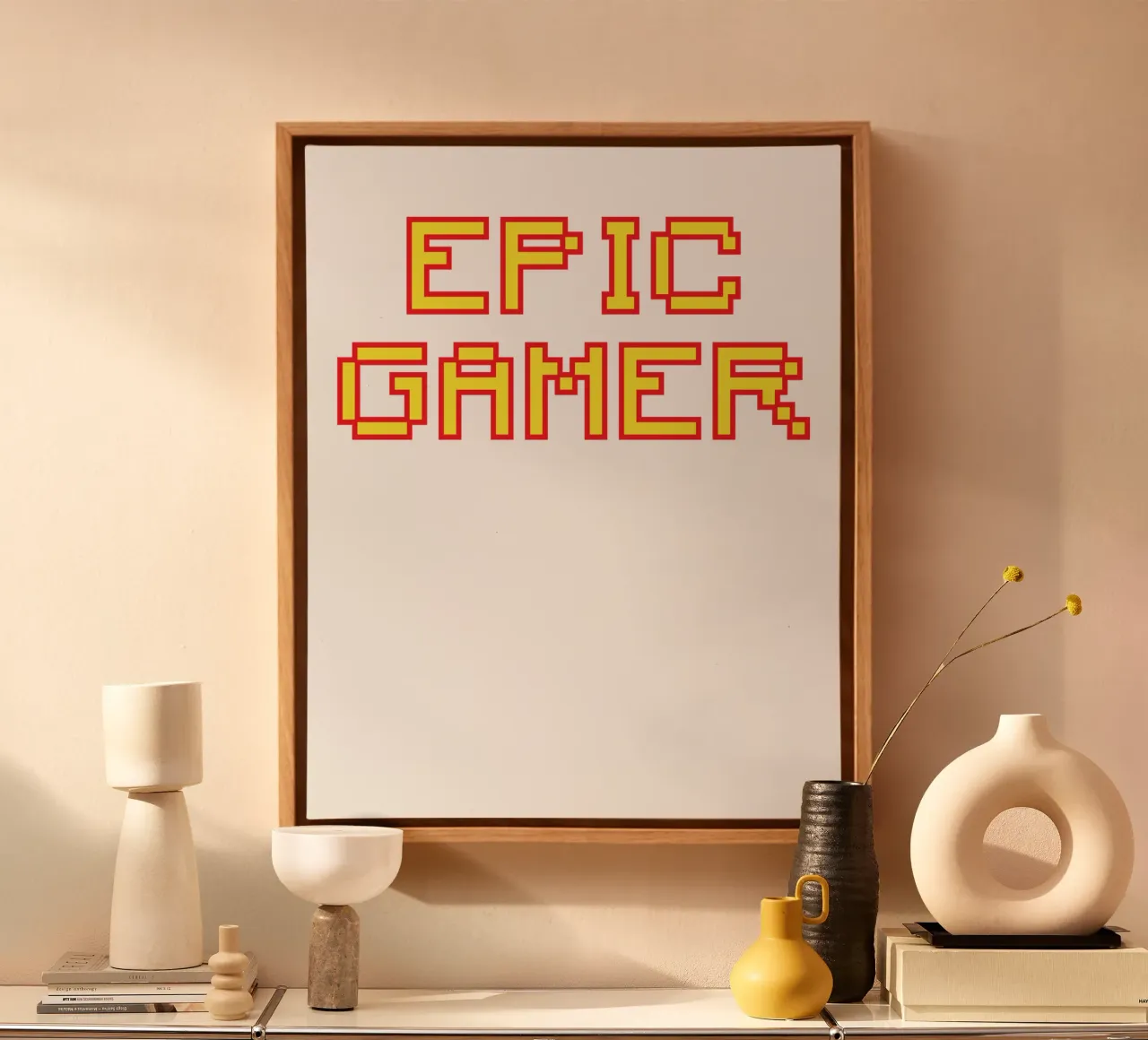 EPIC GAMER tela con Cornice a cassetta da edsonramosart