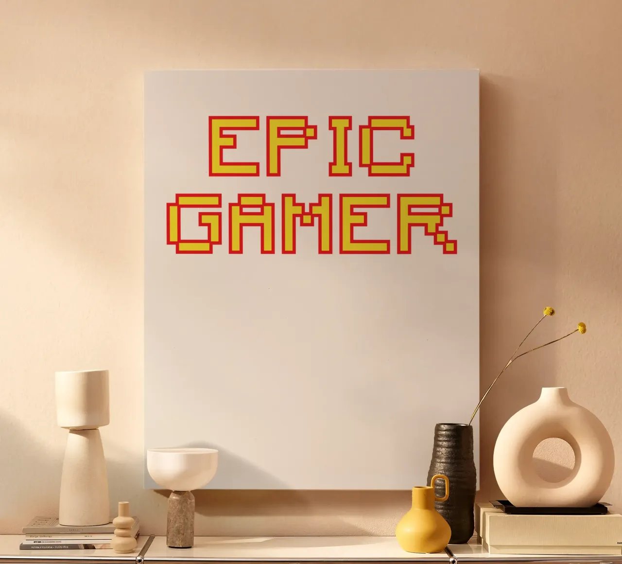 EPIC GAMER tela con Cornice a cassetta da edsonramosart