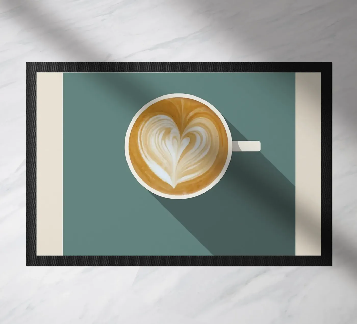 coffee latte doormat by John C Labut