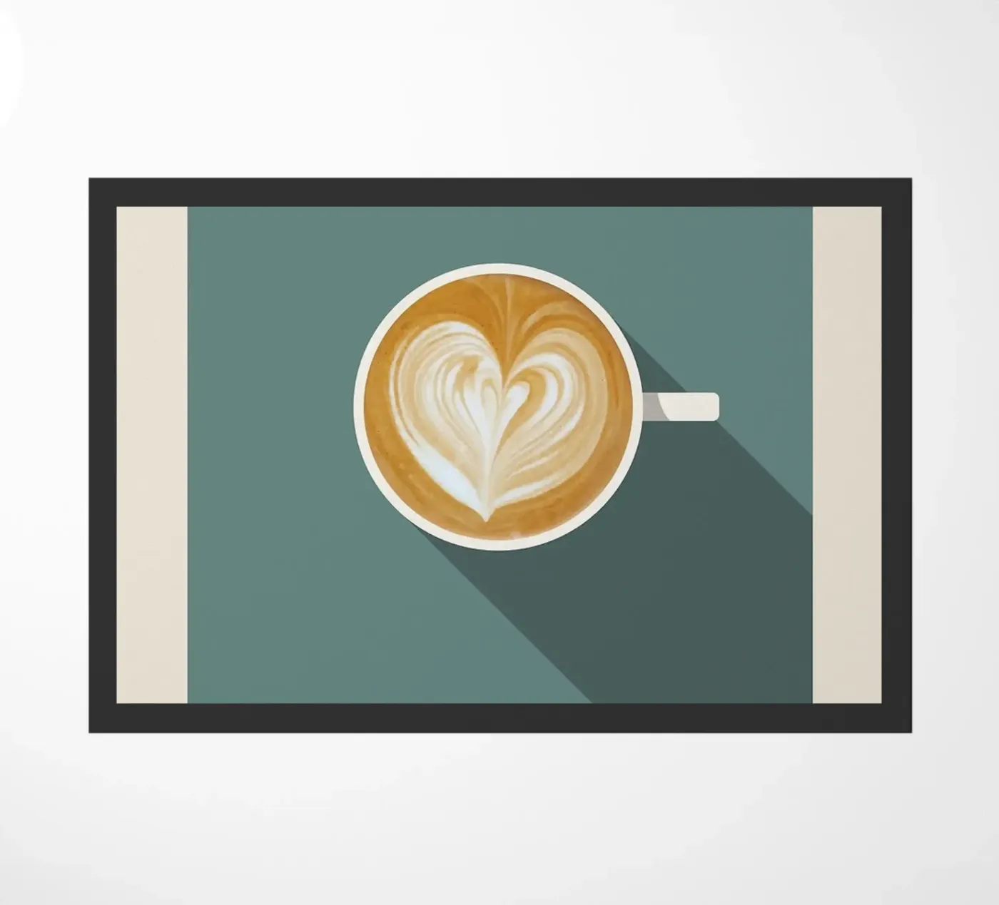coffee latte doormat by John C Labut