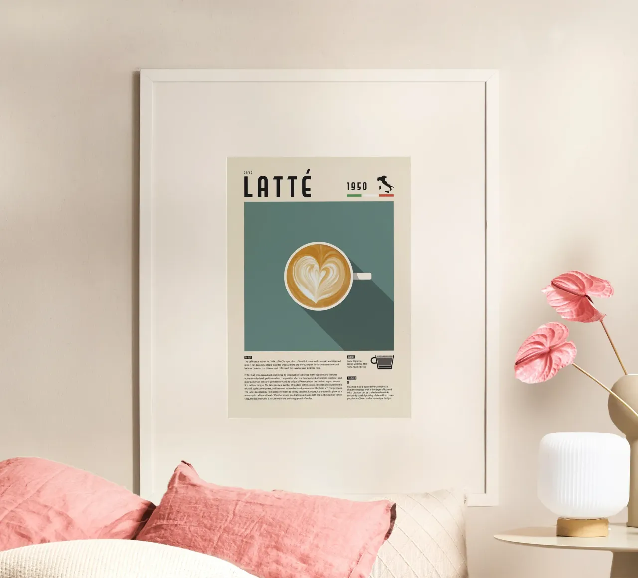 caffè macchiato poster da John C Labut