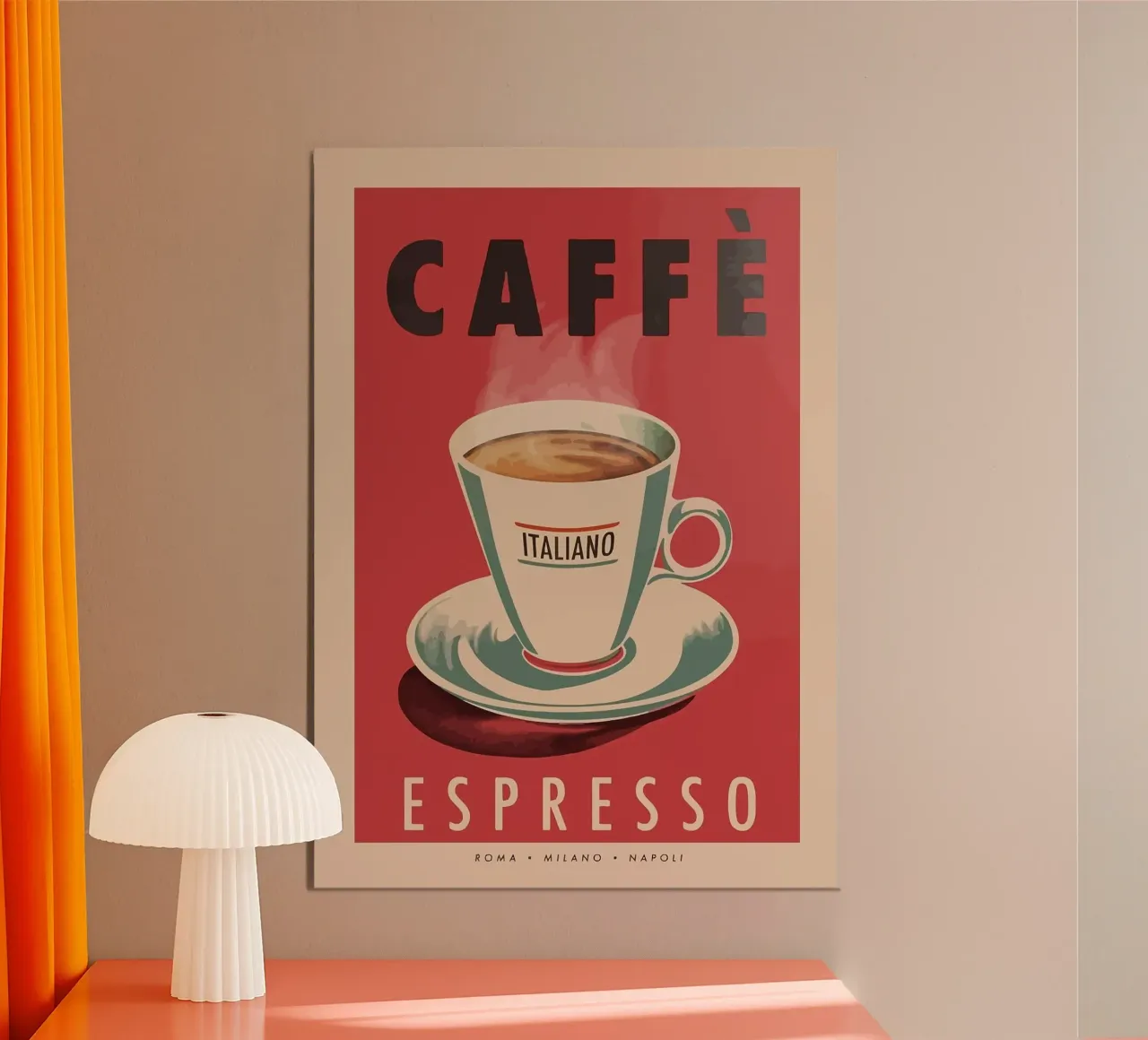 caffè espresso poster da John C Labut