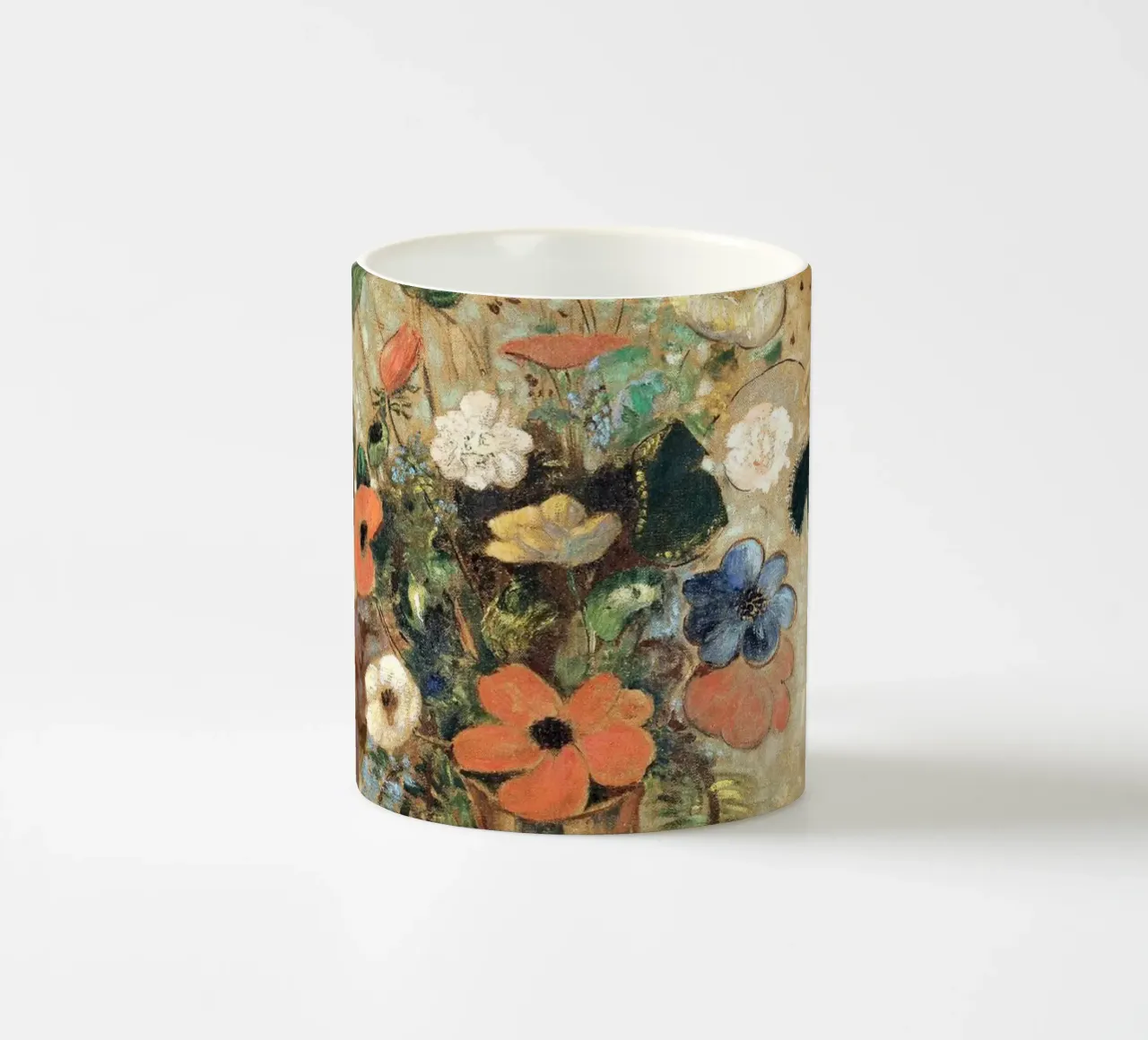 Still Life with Flowers by Odilon Redon tazza in ceramica da apoloprints