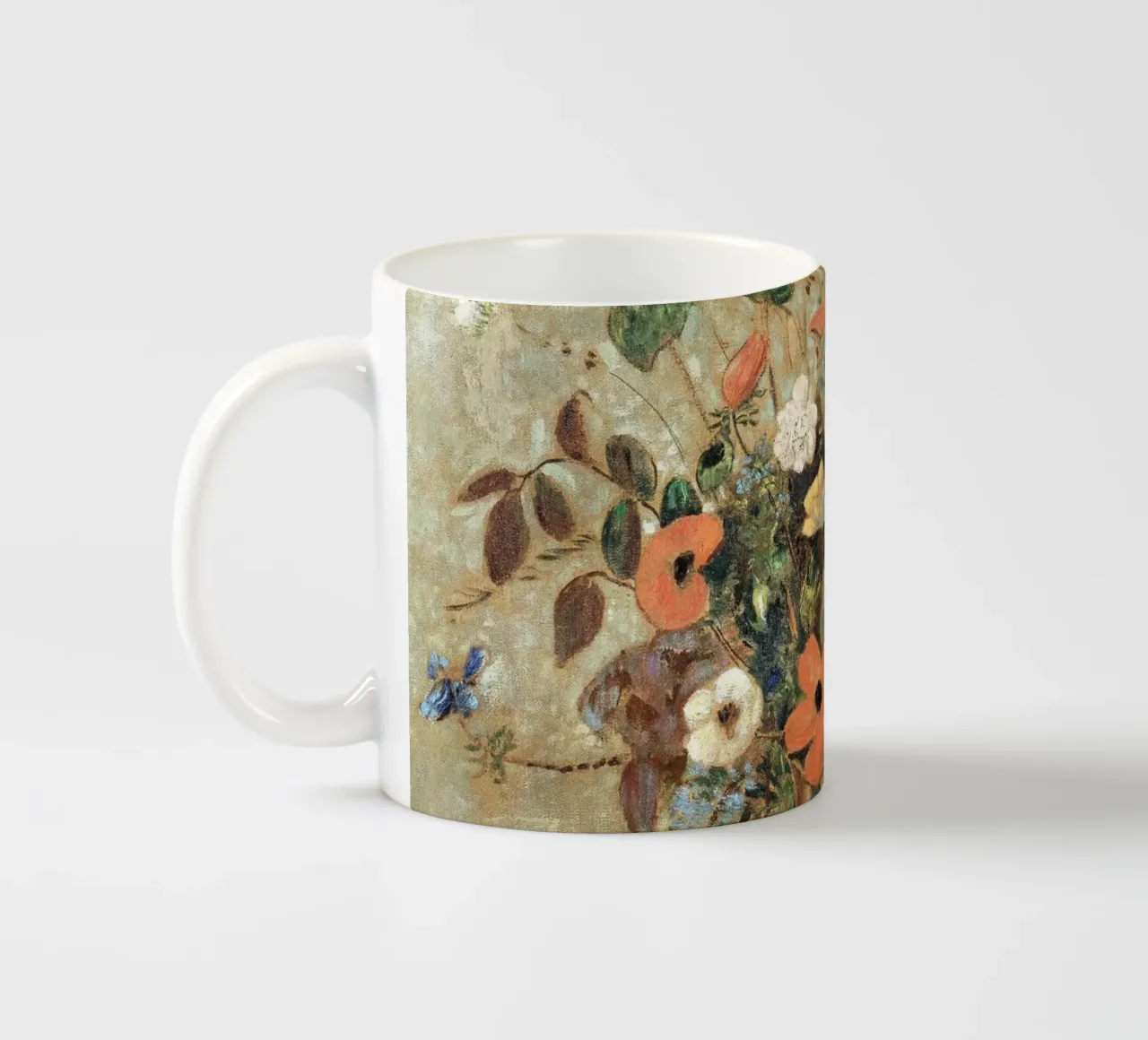 Still Life with Flowers by Odilon Redon tazza in ceramica da apoloprints