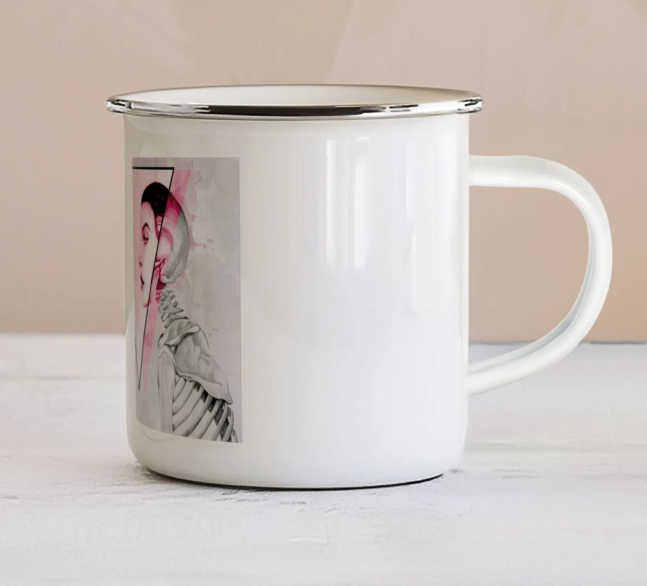 Intuition tazza in smalto da Alejandra Sáenz