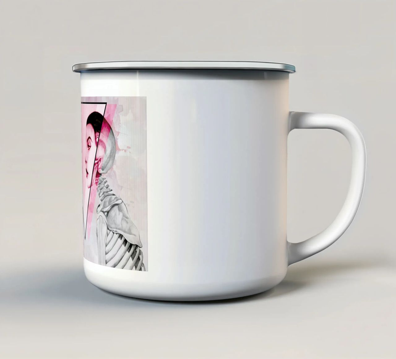 Intuition tazza in smalto da Alejandra Sáenz