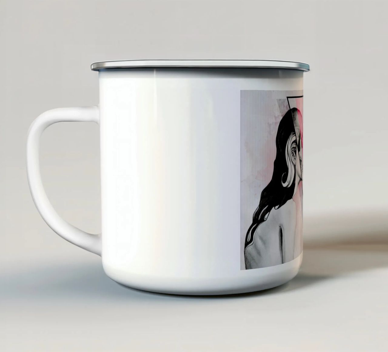 Intuition tazza in smalto da Alejandra Sáenz