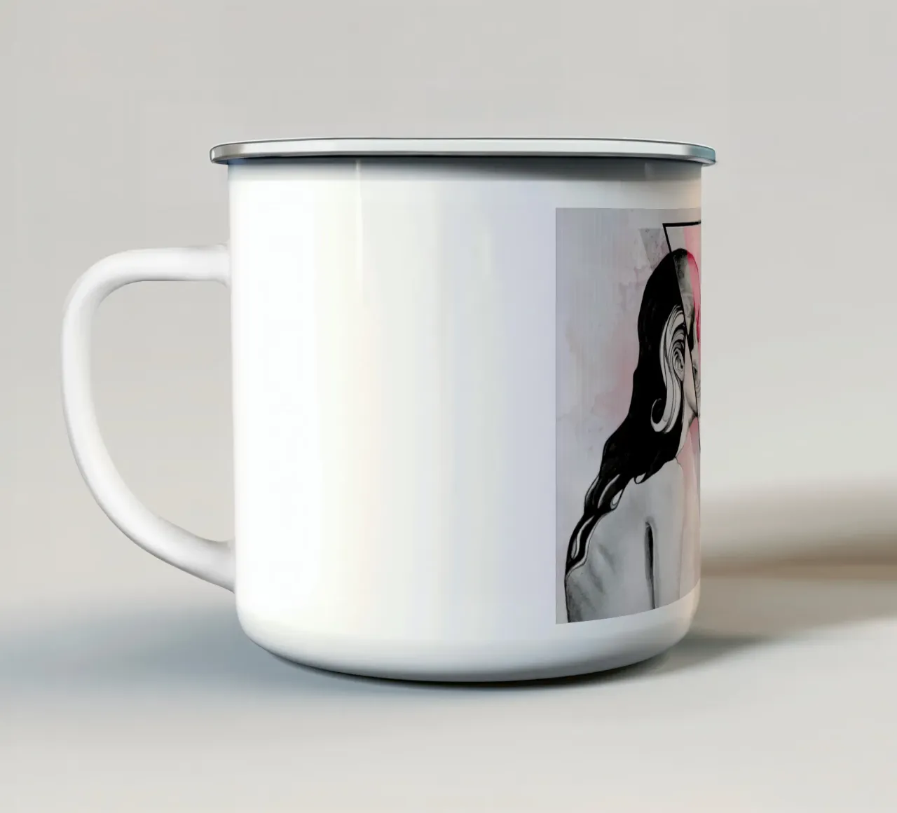 Intuition taza de esmalte de Alejandra Sáenz