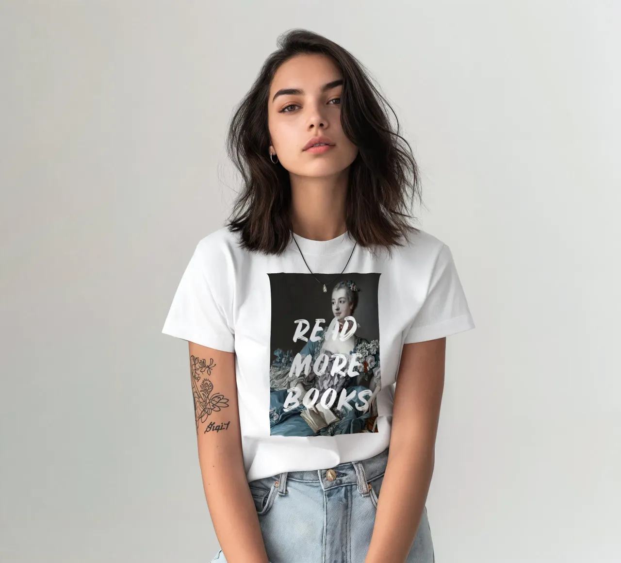 Read More Books Altered Art t-shirt da GraceDigitalArtCo