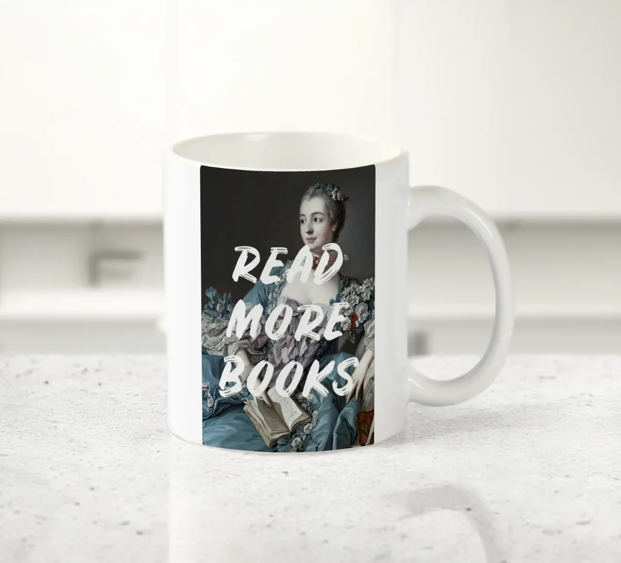 Read More Books Altered Art tazza in ceramica da GraceDigitalArtCo