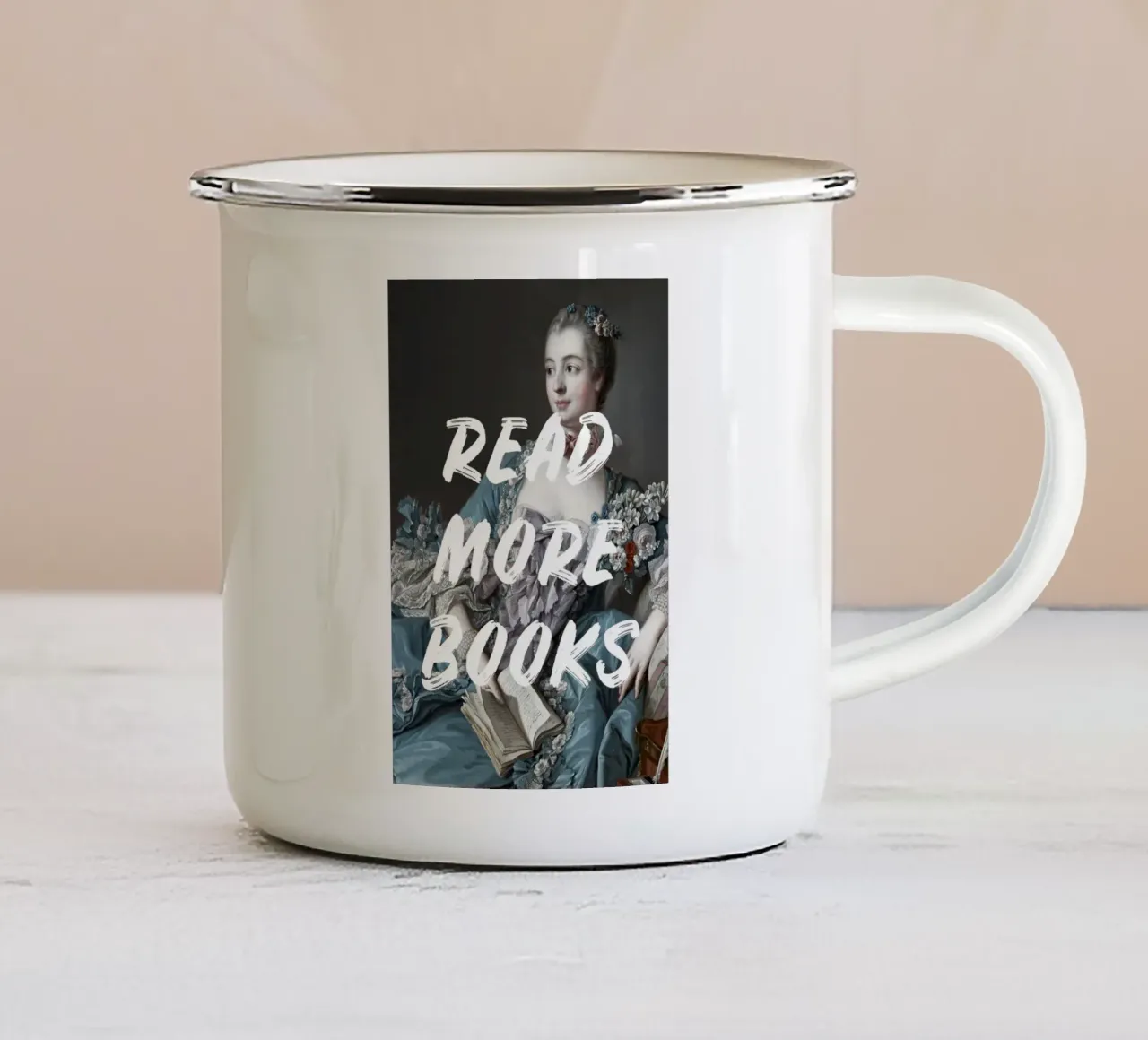 Read More Books Altered Art tazza in smalto da GraceDigitalArtCo