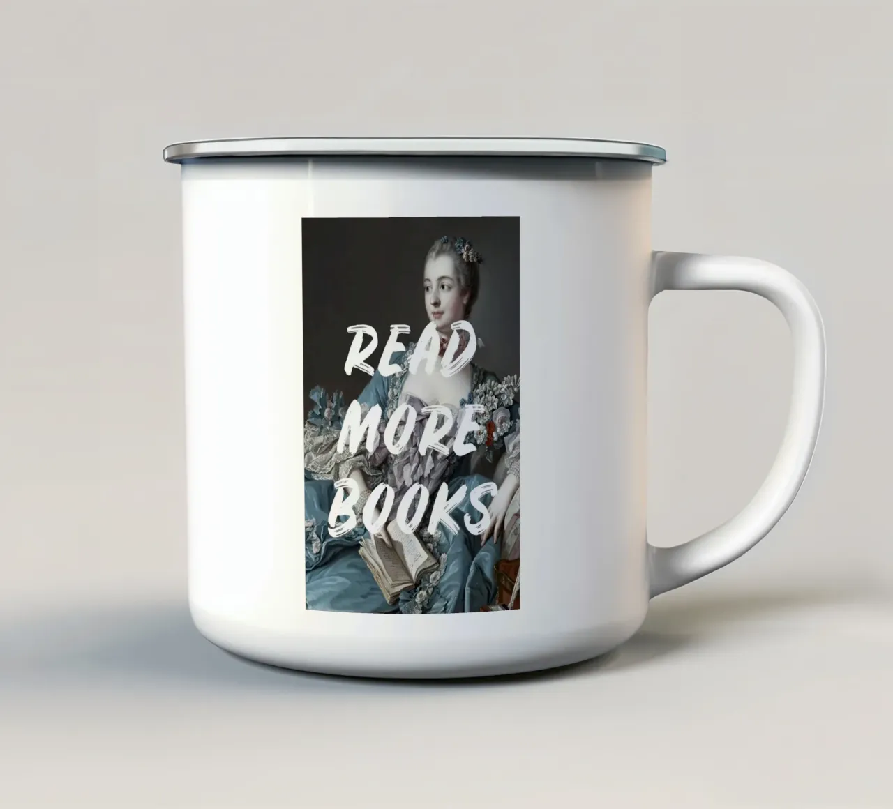 Read More Books Altered Art tazza in smalto da GraceDigitalArtCo