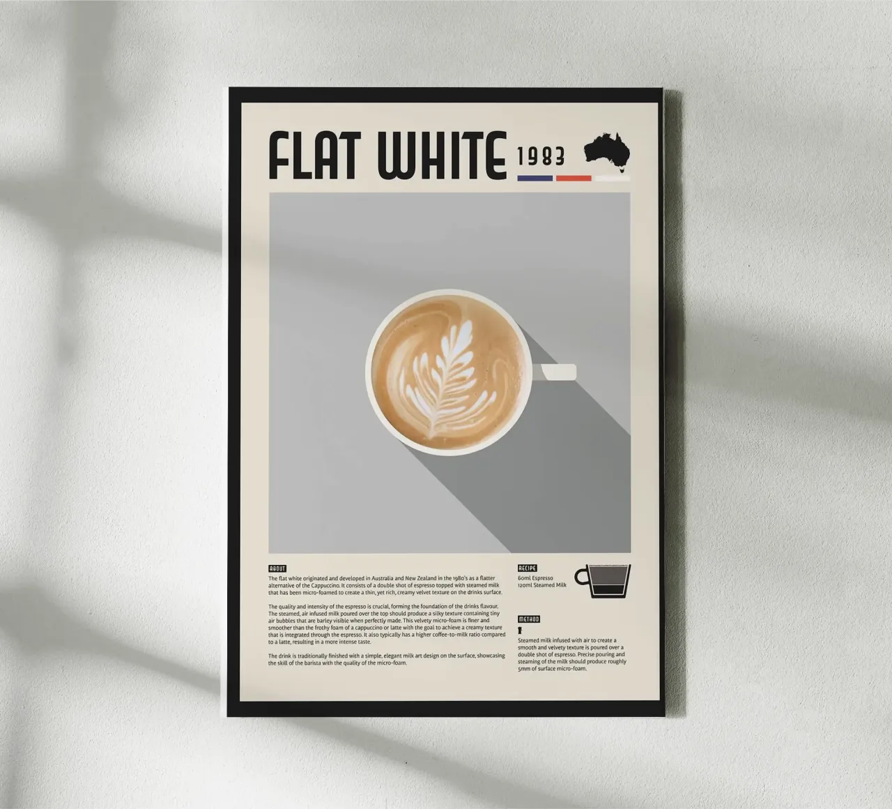 coffee latte art flat white canvas by John C Labut