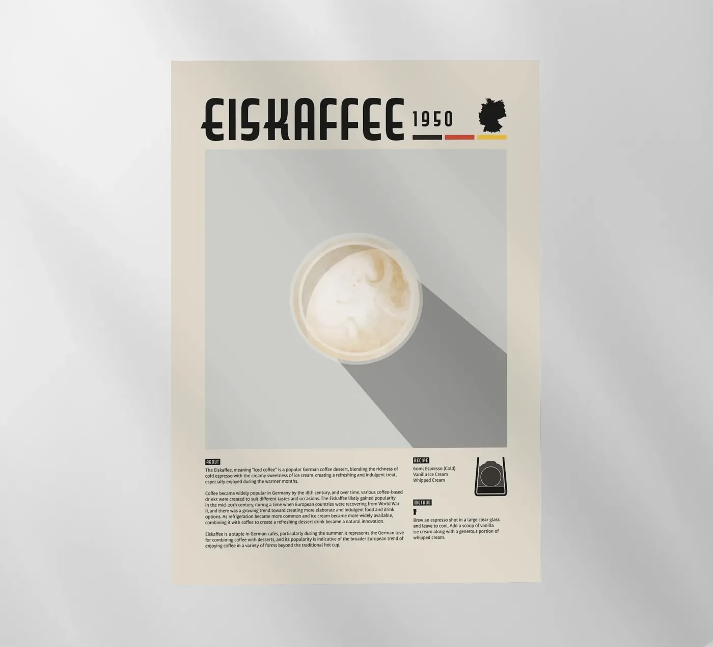 ijskoffie backlit folie van John C Labut