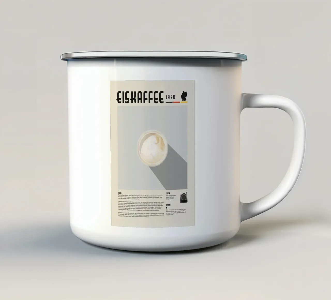 caffè freddo tazza in smalto da John C Labut