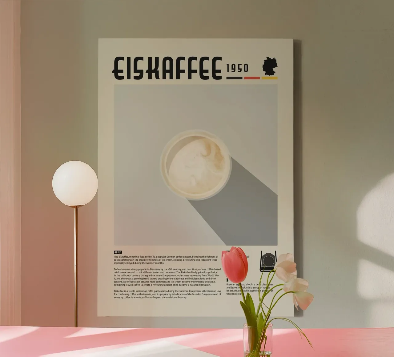 iced coffee canvas by John C Labut